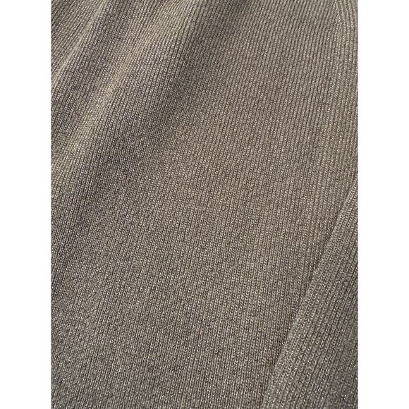 Ann Taylor Petite Cardigan Long Style Brown with Metallic Sparkle Size Small - Picture 4 of 6